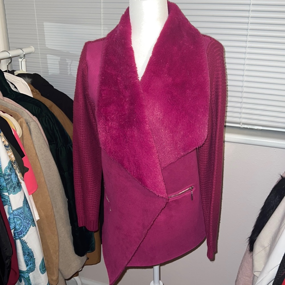 FashionNova Pink sweater cardigan